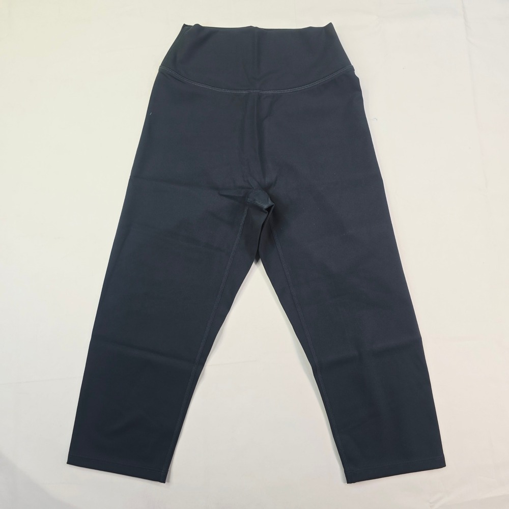 Unbranded Crop Leggings Women Small Navy Blue High Rise Activewear New